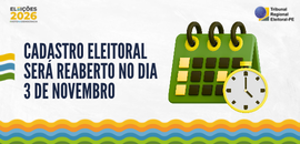 Eleitores e eleitoras poderão tirar o primeiro título, transferir o domicílio eleitoral, regular...