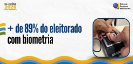 Contingente de eleitores com biometria cadastrada aumenta em Pernambuco