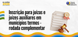 Inscrições vão de 24 a 28 de agosto por formulário eletrônico