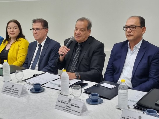 Audiência pública de metas é realizada em Vitória de Santo Antão Ato foi comandado pelo ouvidor do TRE-PE, Humberto Vasconcelos