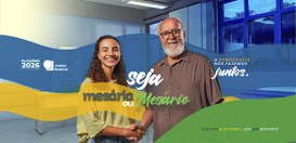 Banner da campanha de convocação de mesários das Eleições 2026 - 20.03.2026