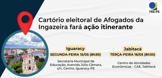Servidores atenderão eleitores em Iguaracy e Jabitacá