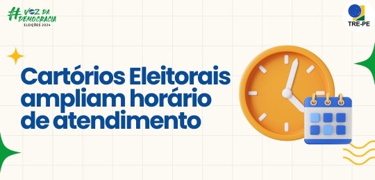 Cartórios Eleitorais ampliam horário de atendimento no último dia para o Registro de Candidatura Cartórios Eleitorais ampliam horário de atendimento no último dia para o Registro de Candidatura