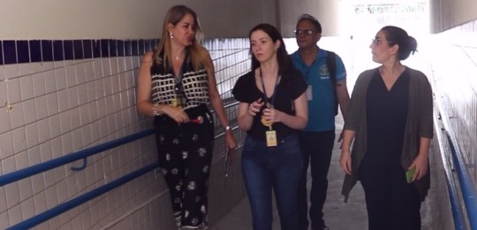 Comissão Multidisciplinar de Acessibilidade inspeciona locais de votação Visita foi realizada para verificar o espaço para pessoas com deficiências