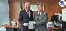 Hiroaki Sano foi recebido pelo presidente André Guimarães