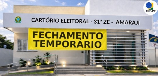 Fechamento temporário do Cartório Eleitoral de Amaraji