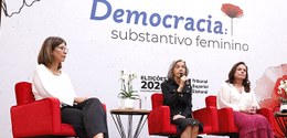 Foto: Alejandro Zambrana/Secom/TSE - Abertura do encontro "Democracia: substantivo feminino" - 2...