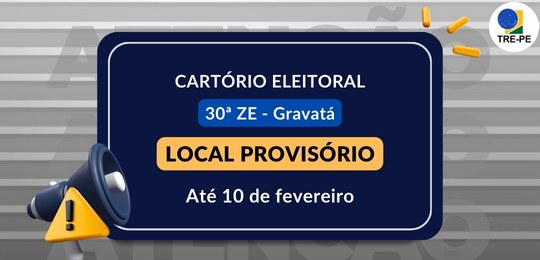Funcionamento do Cartório Eleitoral de Gravatá