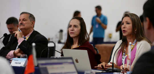 Inteligência artificial e aprimoramento do cadastro são debatidos no 2º dia do CCORELB Proteção de dados, juízo de garantias e crimes conexos ao eleitoral também fizeram parte da pauta