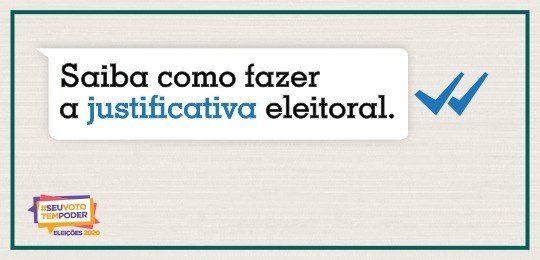 Saiba como justificar a ausência nas Eleições 2020 O eleitor tem até 60 dias após cada turno para apresentar a justificativa, que deve ser realizad...