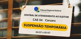 Suspensão temporária de agendamento na Central de Atendimento ao Eleitor de Caruaru