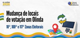 Mudanças abrangem 10ª, 100ª e 117ª zonas eleitorais, atingindo 27 mil eleitores