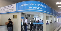 Posto de atendimento biométrico ao eleitor localizado na Prefeitura do Recife.
