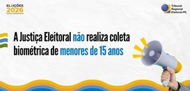 O registro biométrico é exclusivo para o cadastro eleitoral