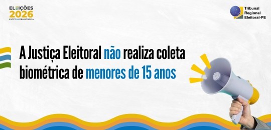 O registro biométrico é exclusivo para o cadastro eleitoral