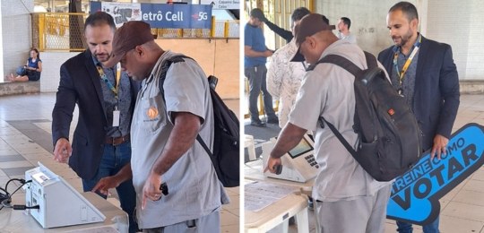 TRE-PE - Justiça Eleitoral leva urnas ao metrô do Recife para treinamento da votação TRE-PE - Justiça Eleitoral leva urnas ao metrô do Recife para treinamento da votação