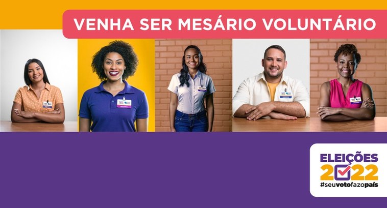 foto de eleitores - mesários voluntários