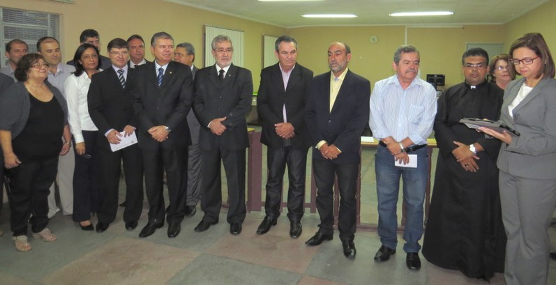 TRE-PE- Nominação Cartório de Venturosa Autoridades durante a cerimônia de nominação