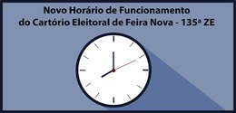 TRE-PE - Novo Horário Cartório Eleitoral 135 ZE