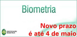 Banner para matéria com novo prazo para Biometria