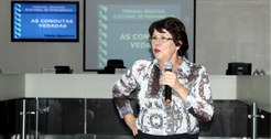 Palestra de Cibele Figueiredo, Secretária Judiciária do TRE-PE