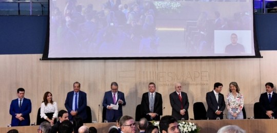 TRE-PE participa de posse de 47 magistrados e magistradas do TJPE Tribunal Eleitoral foi representado pelo presidente em exercício