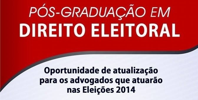 EJE oferece Pós-Graduação em Direito Eleitoral