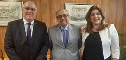 Desembargador Frederico Neves se encontrou com o corregedor-geral da Justiça Eleitoral, ministro...