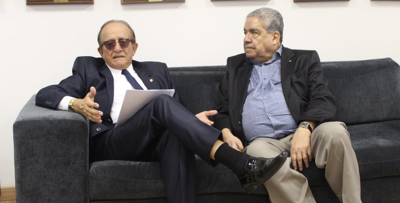 TRE-PE - Presidente visita Diários Associados Presidente José Fernandes encontra Joezil Barros, Presidente dos Diários Associados