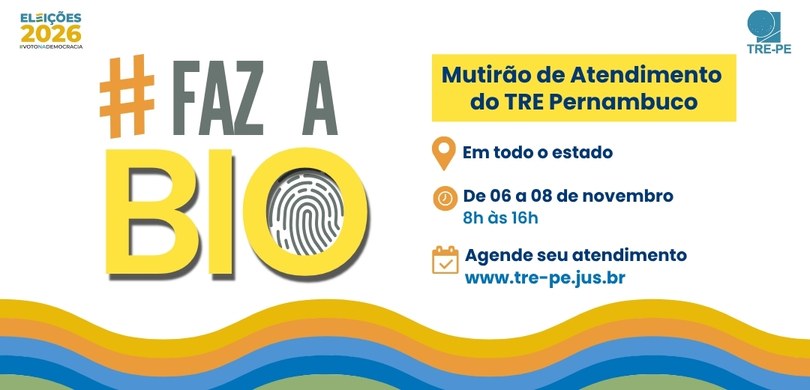 TRE-PE realiza mutirão para coleta biométrica e emissão do 1º título A seis meses do fechamento do cadastro eleitoral, Tribunal intensifica atendimentos