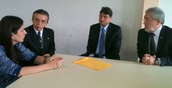 A Chefe do Cartório Eleitoral de Araripina, Jacywande Barros, o Juiz Eleitoral Rodrigo Ramos Mel...