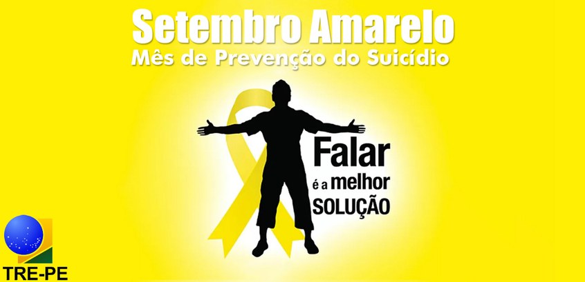 Setembro Amarelo 2016 - imagem com logotipo TRE-PE