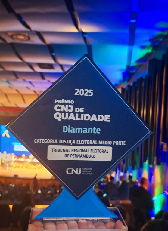TRE Pernambuco recebe o selo Diamante no Prêmio CNJ de Qualidade 2