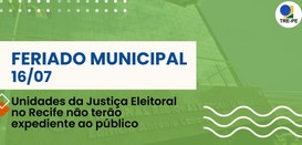 Fechamento se dá em função do feriado municipal