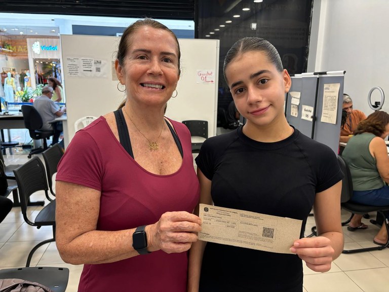 A estudante Ana Luíza Araújo