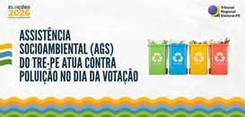 Assistência Socioambiental do TRE-PE atua contra poluição no dia da votação