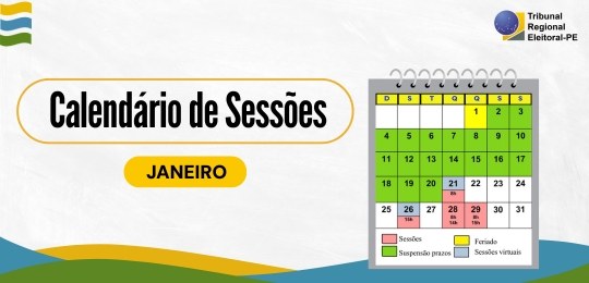 Corte divulga mudanças no calendário