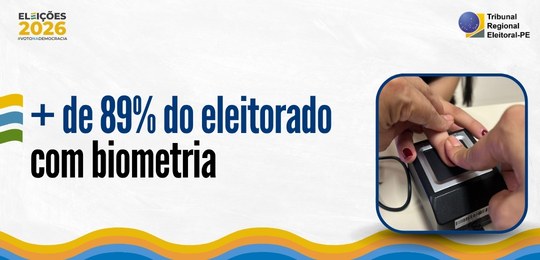 Contingente de eleitores com biometria cadastrada aumenta em Pernambuco