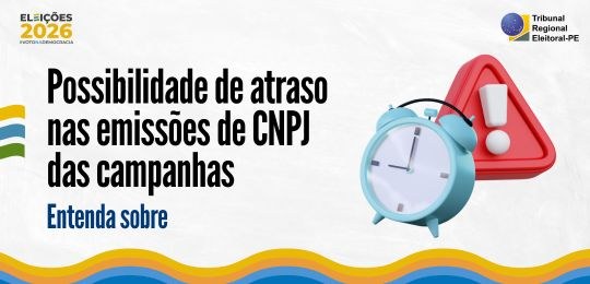 Emissão de CNPJs de campanha poderá sofrer atrasos durante atualização dos sistemas da Receita F...