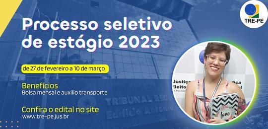 estágio tre-pe 2023