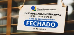 Fechamento temporário das unidades da Justiça Eleitoral do Cabo de Santo Agostinho