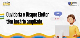 Ouvidoria e Disque Eleitor do TRE-PE ampliam horário de atendimento até 6 de maio