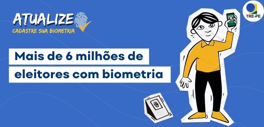 Pernambuco supera a marca de 6 milhões de eleitores com biometria