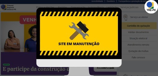 Portal do TSE e dos TREs passarão por atualização; página de notícias ficará sem atualização por...