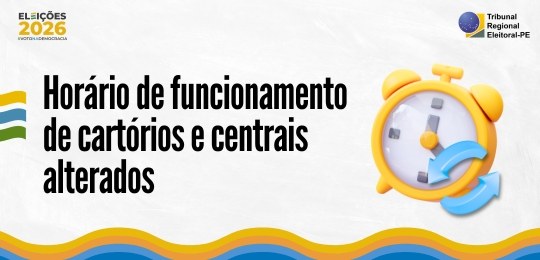 Nos finais de semana e feriados, o funcionamento dos cartórios eleitorais dependerá de decisão d...