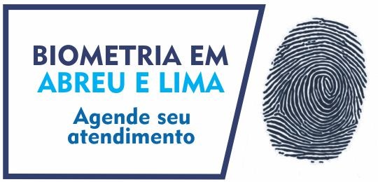 imagem contendo m digital e as palavras biometria em Abreu e lima, agende o seu atendimento 