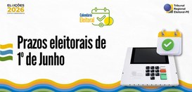 Calendário eleitoral concentra dois prazos nesta segunda-feira (1º)