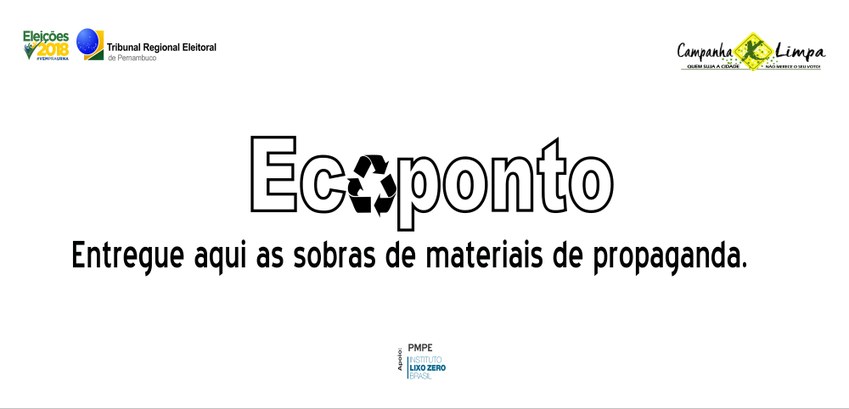 tre-pe campanha ecoponto Faixa da campanha Ecoponto