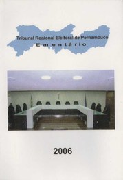 Capa do Ementário. Decisões do TRE-PE. Ano 2006.
