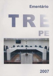 Capa do Ementário. Decisões do TRE-PE. Ano 2007